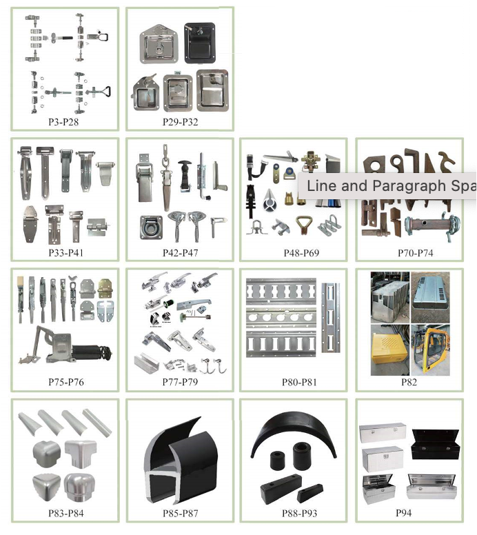 Special Order Transportation Parts